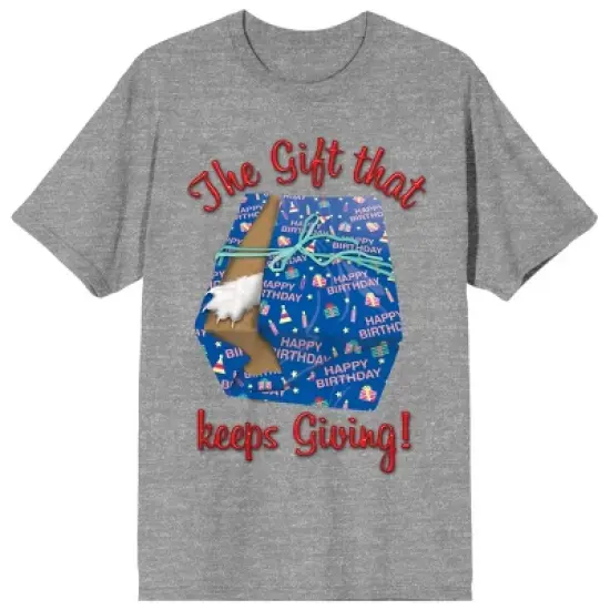 National Lampoon's Christmas Vacation Gift That Keeps Giving Women's Gray Heather T-shirt image {5}