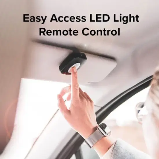 Diono Easy View XXL Baby Car Mirror, Extra Wide View, For Rear Facing Infant, LED Night Light, Black image {6}