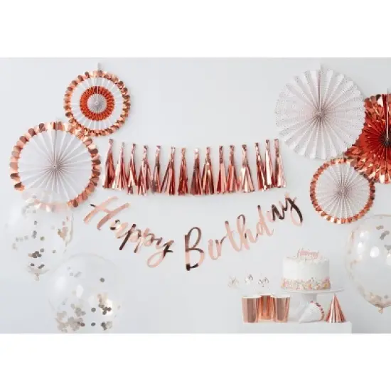 15ct Tassel Garland Rose Gold image {2}