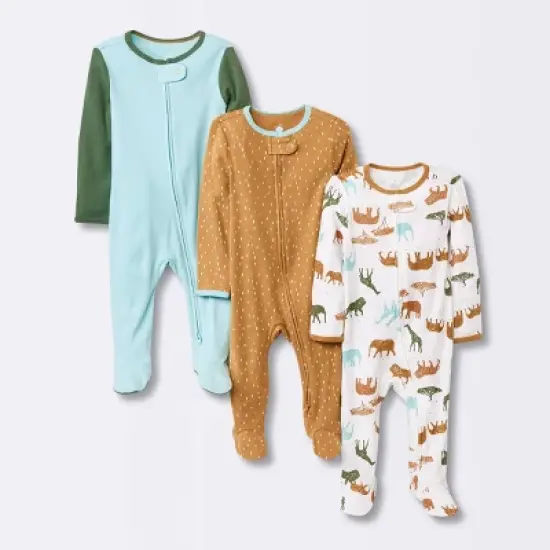 Baby Boys' 3pk Tight Fit Sleep N' Play - Cloud Island&trade; image {5}