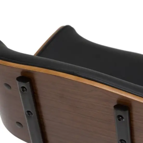 Perry Bentwood Office Chair Black/Natural - WyndenHall image {4}