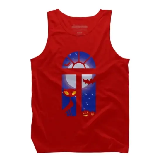 Men's Design By Humans Halloween Mood By CuckooParrot Tank Top image {5}
