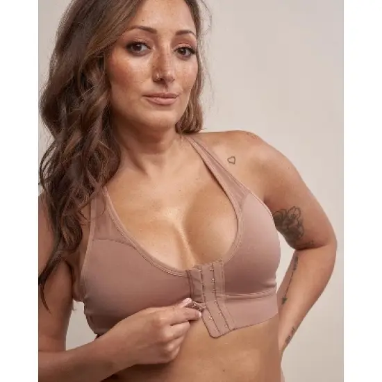 AnaOno Women's Bianca Front Closure Mastectomy Sports Bra image {4}