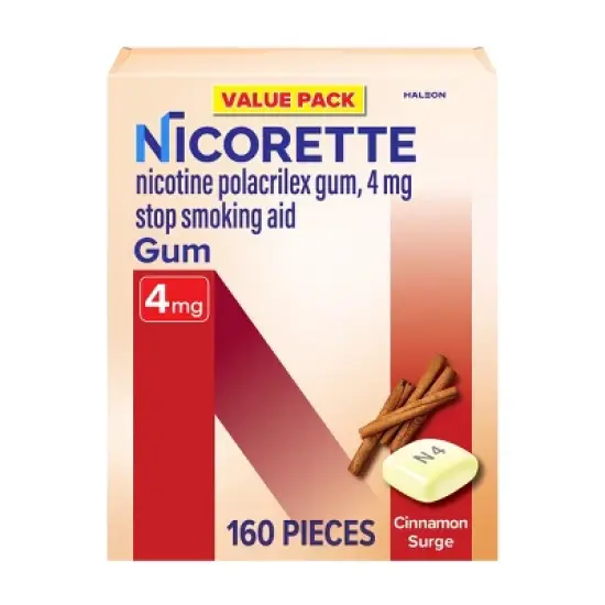 Nicorette 4mg Stop Smoking Aid Gum - Cinnamon Surge image {11}
