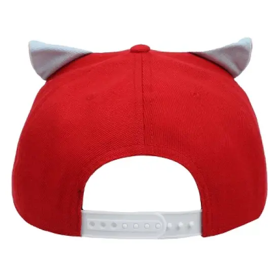 Inuyasha Anime Cartoon Necklace Red & Blue Snapback Hat image {3}