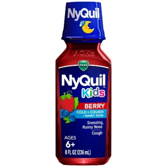 NyQuil Kids' Syrup - Dextromethorphan - Berry - 8 fl oz image {12}