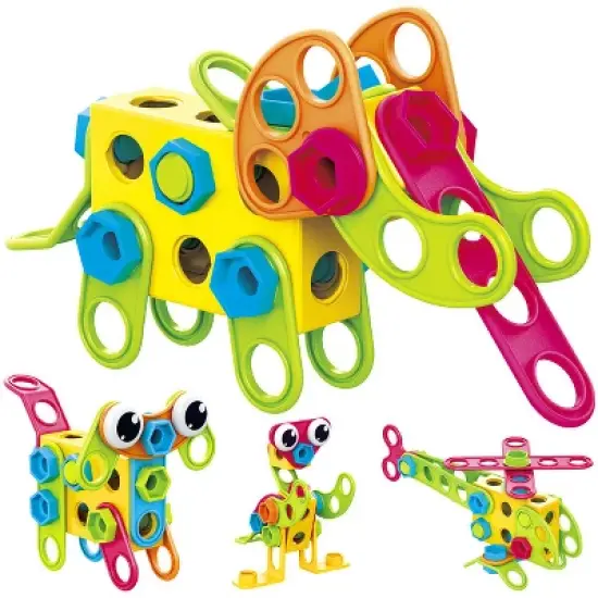 Contixo ST3 -Kids Toys Building Blocks -223 PCs 3D STEM Construction Playboards image {5}