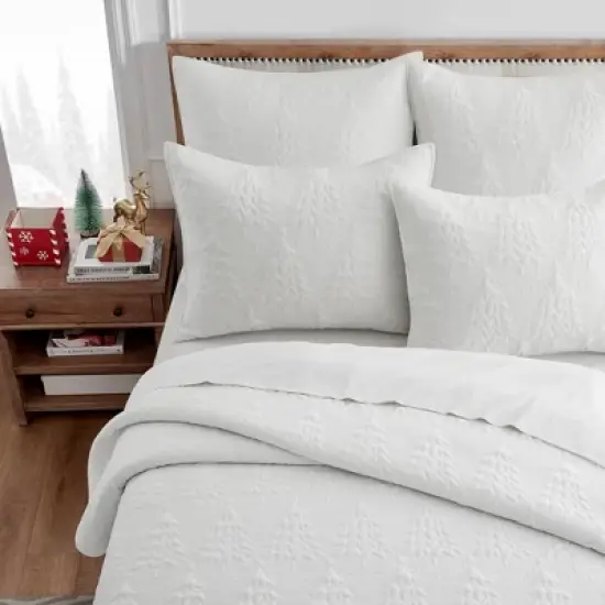 O Christmas Tree White Bedspread Set - Levtex Home image {2}