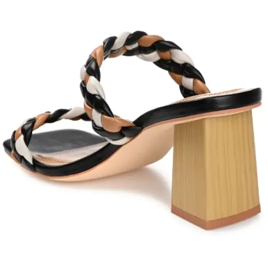 Journee Collection Womens Bronte Tru Comfort Foam Open Square Toe Block Heel Sandals image {6}