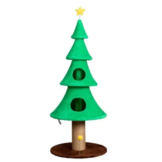 Karl Home 4-tier 59 inch  Cat Tower Christmas Tree Decoration image {10}