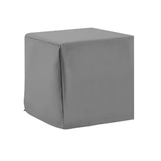 Outdoor End Table Furniture Cover - Gray - Crosley: Heavy Gauge Vinyl, Waterproof, Drawstring Closure image {3}