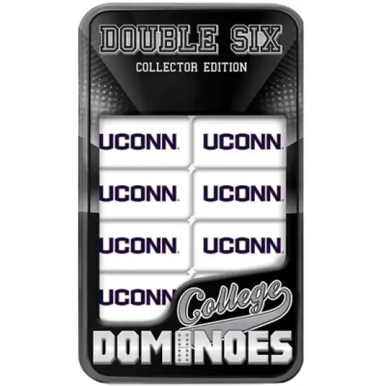MasterPieces Officially Licensed NCAA UCONN Huskies 28 Piece Dominoes Game for Adults image {1}