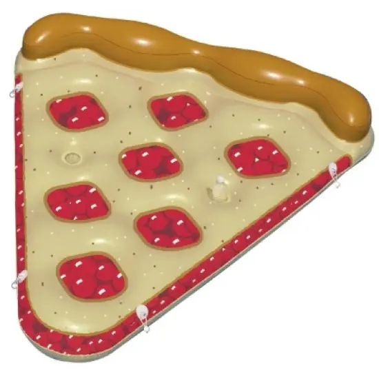 Swimline 72" Inflatable Cherry Pie Slice 1-Person Novelty Float Raft - Brown/Red image {2}
