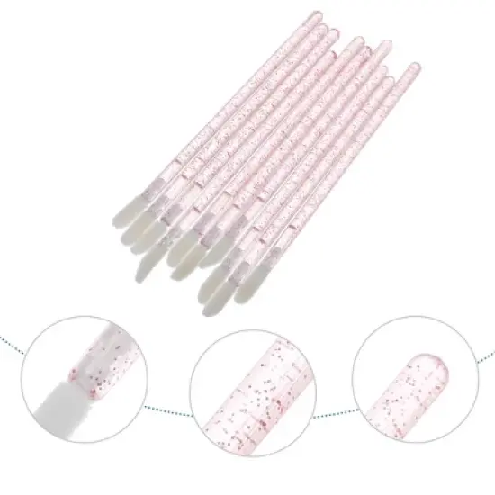 Unique Bargains Not Reusable Lip Make Up Brushes Applicator Tool Kits 50 Pcs image {2}