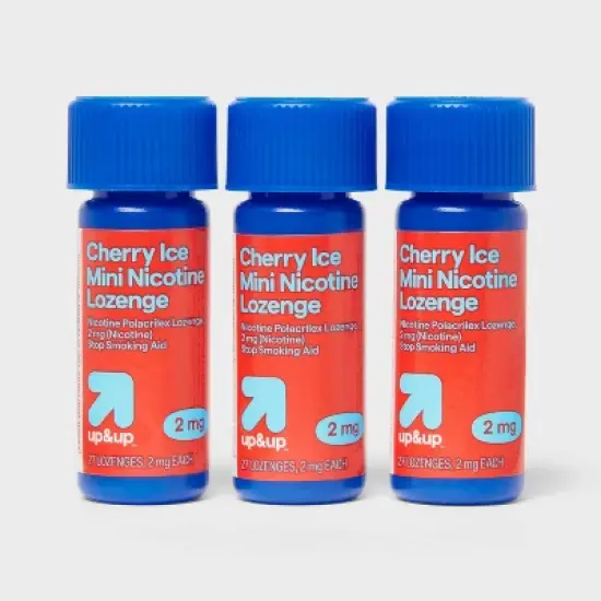 Nicotine 2mg Mini Lozenge - Cherry Ice - 81ct - up&up&trade; image {3}
