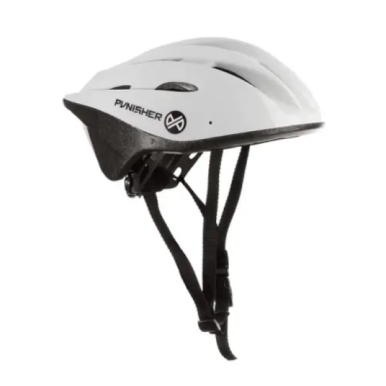 Punisher Skateboards Men's 18-Vent Adult Cycling Helmet with ABS Shell, White image {5}
