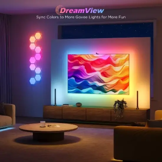 Govee DreamView T1 16.4' TV Backlight: Wi-Fi Bias Lighting, Home Theater Accessory image {16}