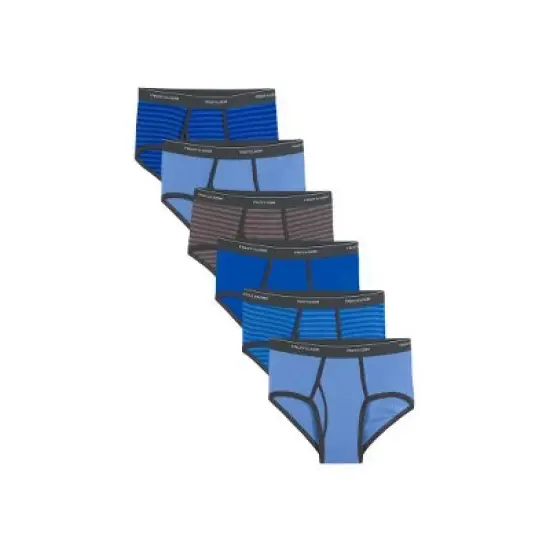 Fruit Of the Loom Men's Fashion Briefs,Stripe and Solid 6 Pack image {2}