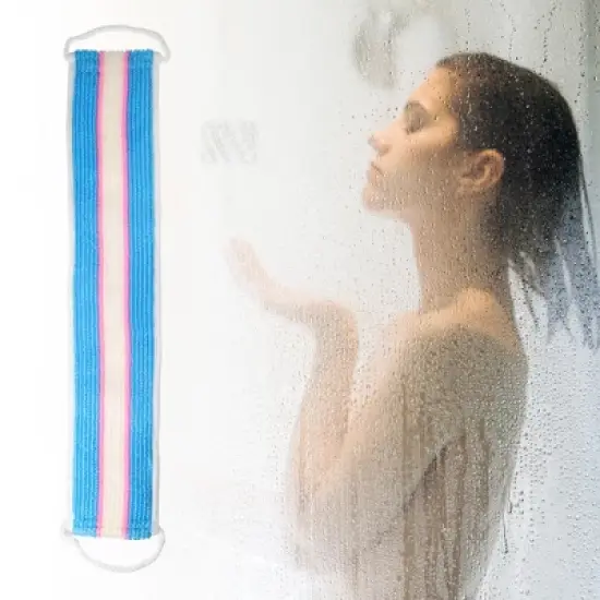 Unique Bargains Elasticity Body Scrub Towel 21.06"x4.13" 1 Pc image {1}