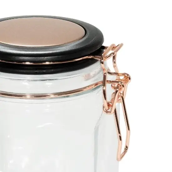 Amici Home Adler Collection Food Safe Hermetic Preserving Glass Canister With Lid & Clippers image {1}