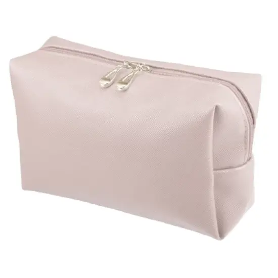 Unique Bargains Women Travel Cosmetic Bag Waterproof PU Leather Case Makeup Bag 1 Pc image {8}