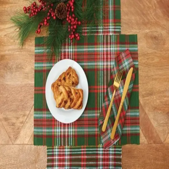 C&F Home Axel Plaid Table Runner 13" x 72" image {1}