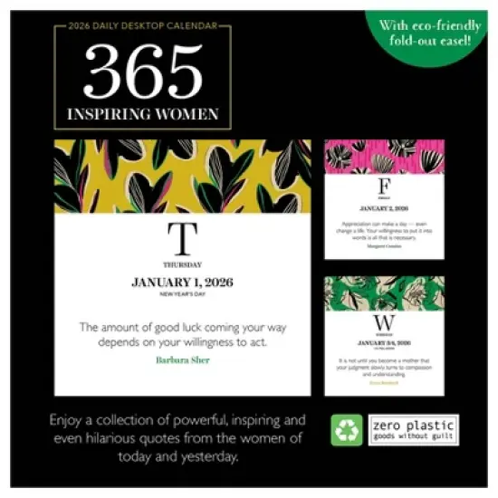 TF Publishing 8.75"x5.5" 2026 365 Inspiring Women Daily Desktop Calendar image {5}