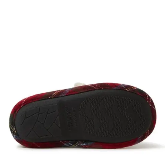 Dearfoams Kid's Remy Plaid Lil Bear Family Clog Slipper image {4}