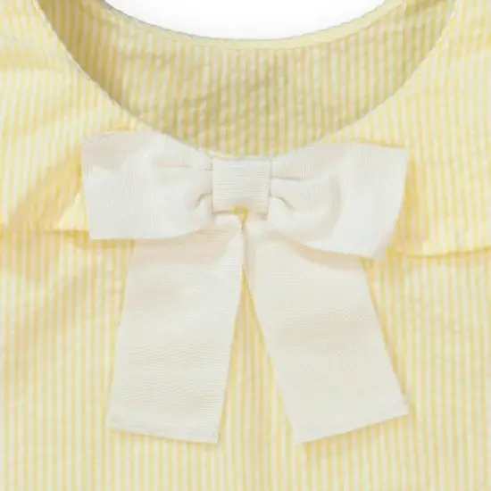 Hope & Henry Girls' Ruffle Top with Bow, Infant image {2}