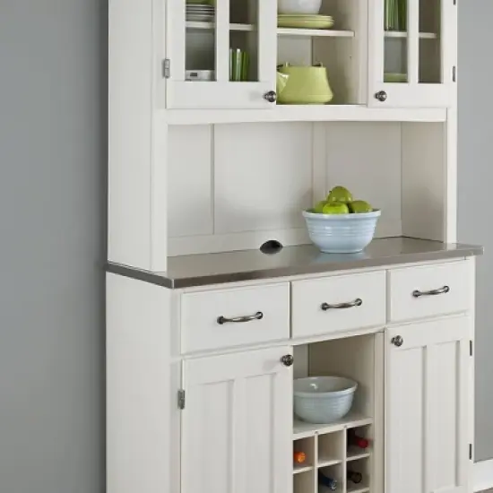Stainless Top and Hutch Sideboard Buffet Servers- Home Styles image {11}
