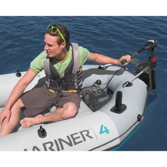 Intex 68624EP Composite Motor Mount w/ Aluminum Supports for Inflatable Boat or Raft, Fits 3 Horsepower Electric or Gas Motors (Mount Only) image {3}