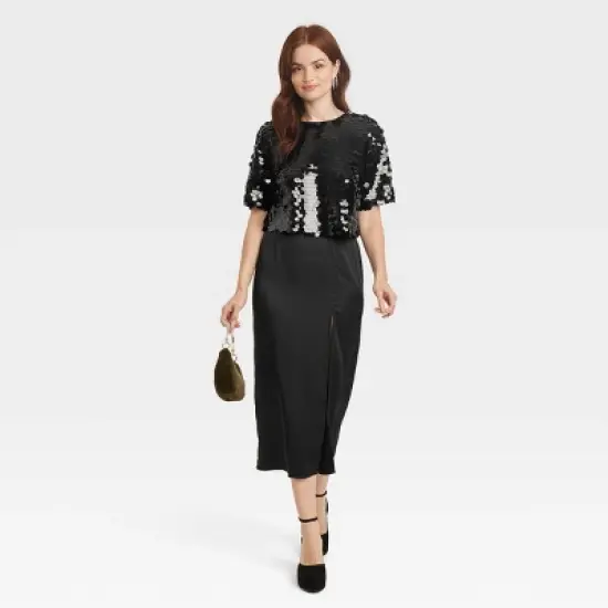 Women's Short Sleeve Paillettes - A New Day&trade; image {2}