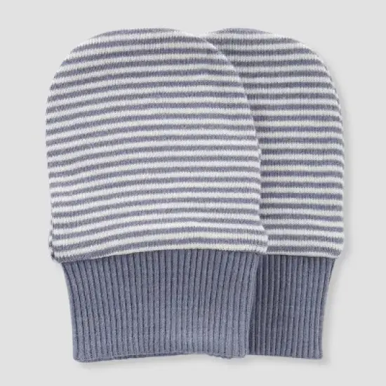 Carter's Just One You&reg; Baby 6pk Hat and Mitten Set - White/Gray image {3}