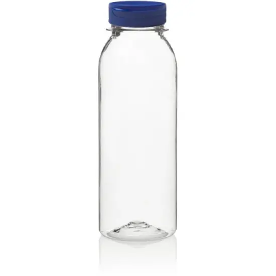 Clear Plastic Bottles 8oz PET Bottle with Flip-top Caps Made in USA - Pack of 100 image {3}