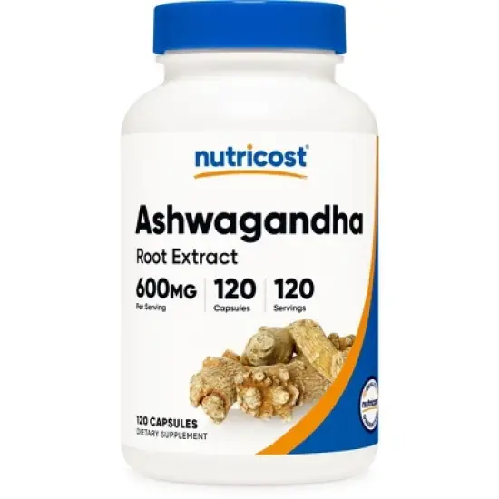 Nutricost Ashwagandha Herbal Supplement 600mg, 120 Capsules - Vegetarian, Non-GMO, Gluten Free, Ashwagandha Root image {5}