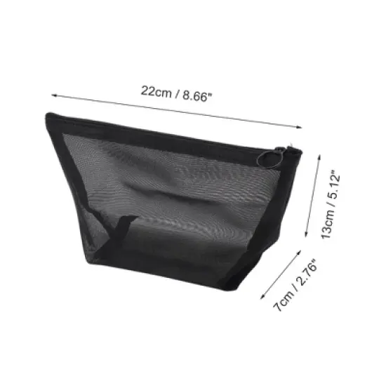 Unique Bargains Lightweight Heart Pattern Makeup Bag 1 Pc image {1}