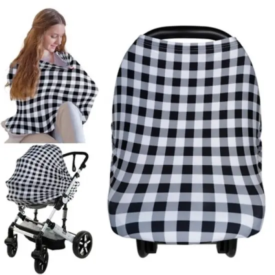 KeaBabies Baby Car Seat Cover, All-in-1 Nursing Cover, Car Seat Covers for Babies, Infant Car Seat Cover image {13}