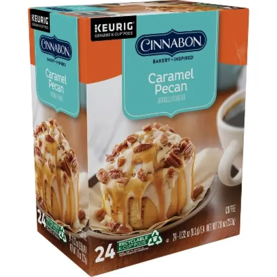 Cinnabon Caramel Pecan Medium Roast Coffee Keurig - K-Cup Pods 24ct image {5}