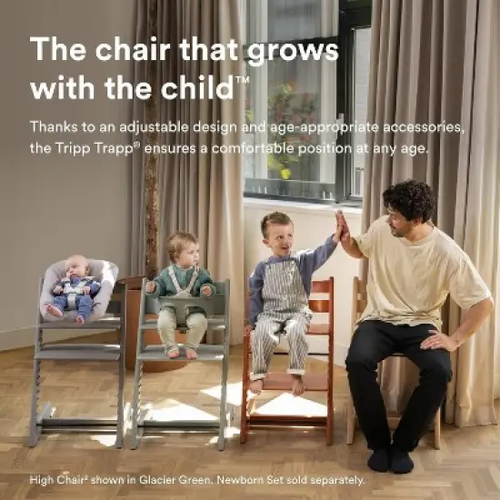 Stokke Tripp Trapp High Chair 2 with Adjustable Baby Set image {5}