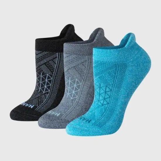 Hanes Women's Absolute Active Run Heel Shield 3pk No Show Socks - 5-9 image {5}