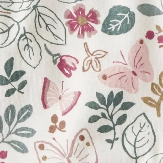 Little Planet by Carter&rsquo;s Baby Girls' 2pk Butterflies Bodysuit - Cream/Purple image {2}