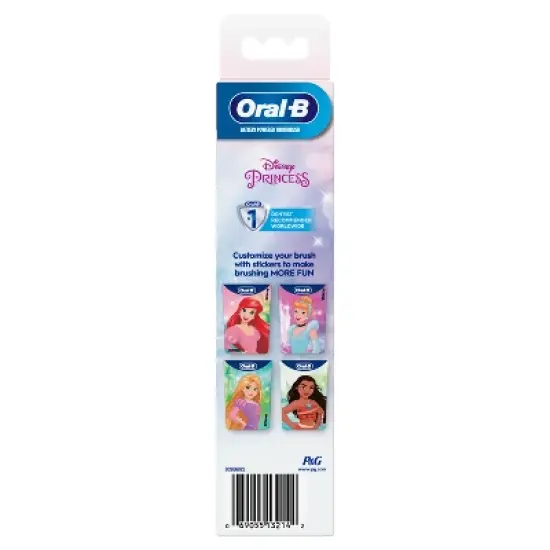 Oral-B Kids' Soft Bristles Battery Toothbrush Featuring Disney's Princesses with Replaceable Brush Head, for ages 3+ image {3}