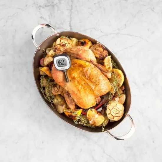 OXO Digital Instant Read Thermometer: Quick Read Cooking Tool, Stainless Steel, -22 to 302&deg;F, Includes Storage Sleeve image {7}