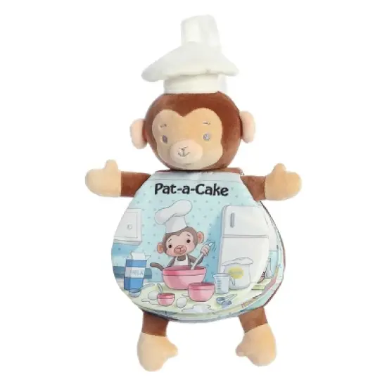 ebba Small Pat-A-Cake Story Pals Educational Baby Stuffed Animal Brown 9" image {4}