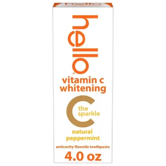 hello Vitamin C Teeth Whitening Toothpaste with Fluoride - Natural Peppermint - 4oz image {12}