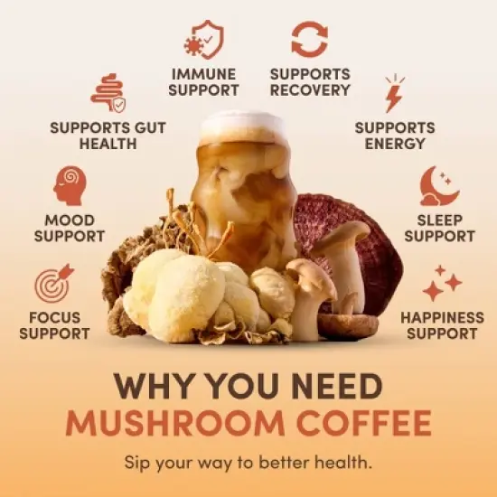 RYZE Organic Instant Mushroom Coffee - 6.35oz image {3}