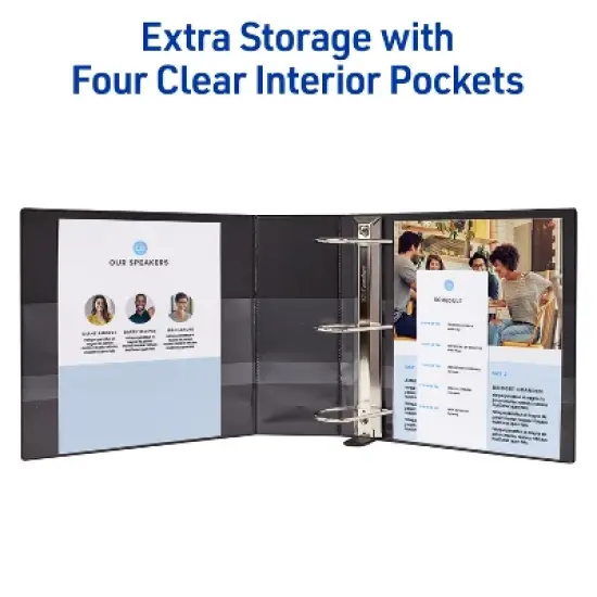 Avery Heavy-Duty Binder, 4" One Touch EZD Rings, Black (79604) image {5}
