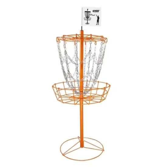 GSE Portable 12-Chain Disc Golf Basket, Metal Flying Disc Golf Practice Target image {9}