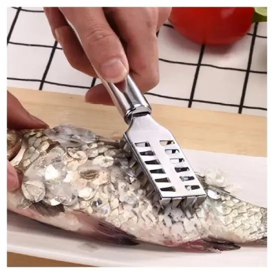 Kitcheniva Stainless Steel Fish Scaler Brush image {1}