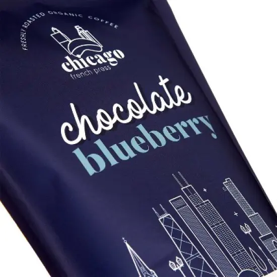 Chicago French Press Chocolate Blueberry Medium Roast Coffee - 8oz image {2}